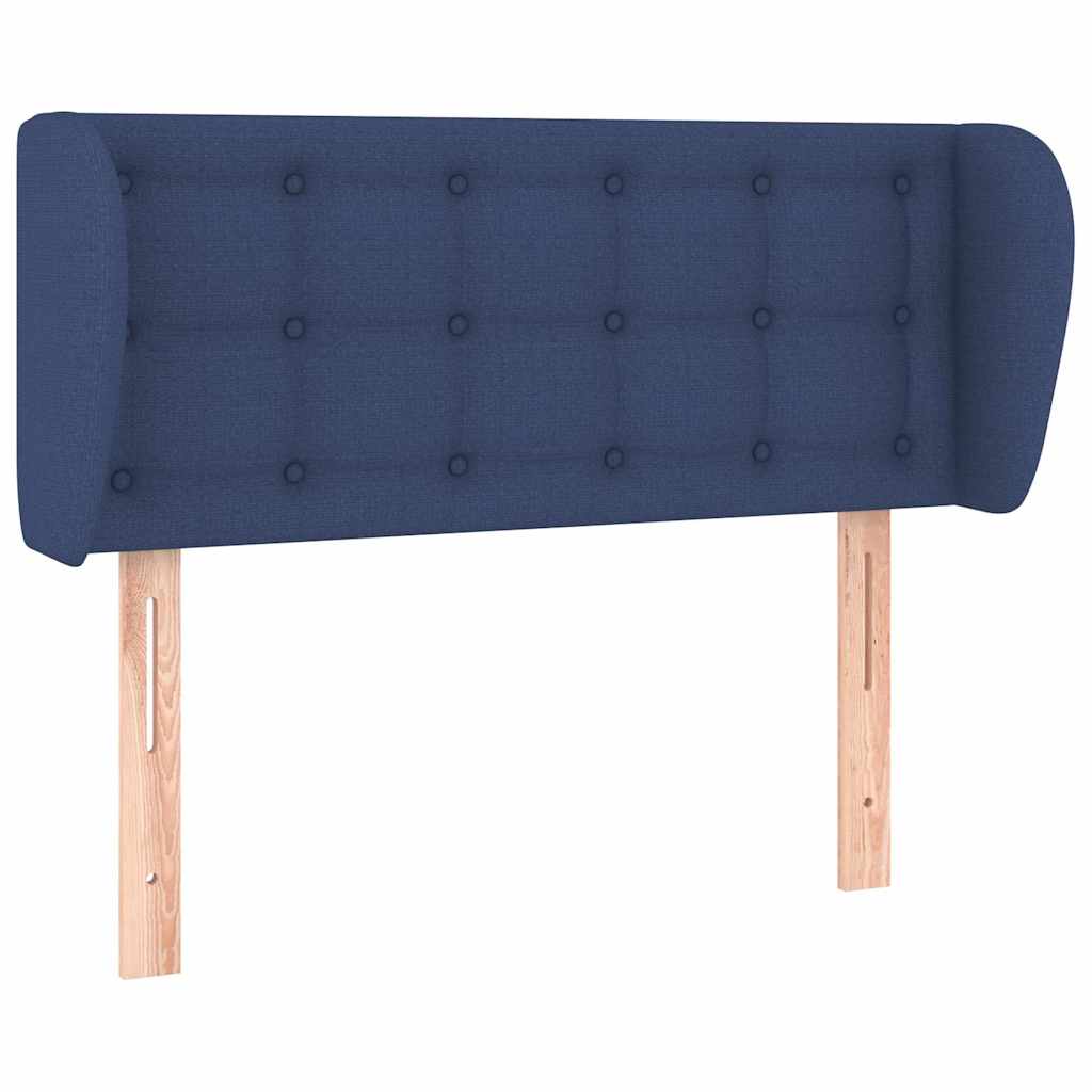 Vidaxl hoofdbord met randen 103x23x78 88 cm stof blauw