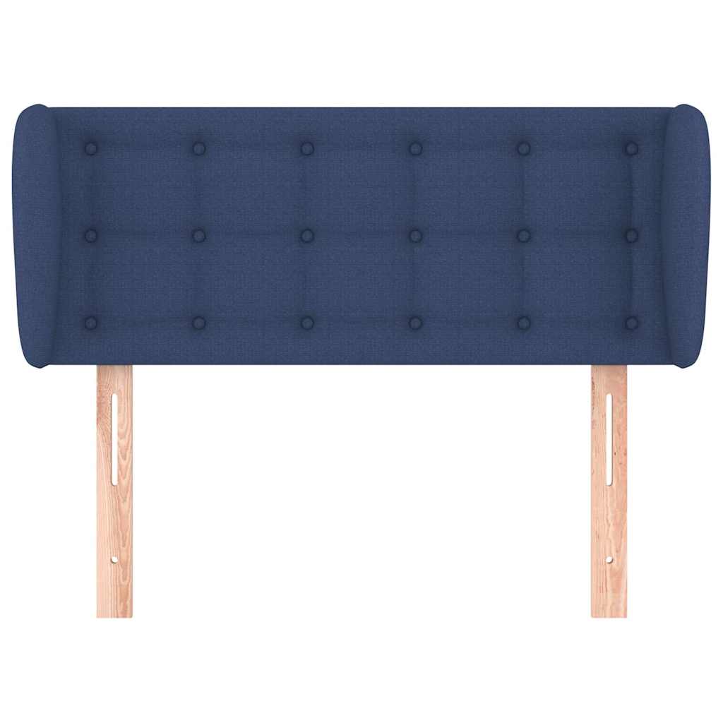 Vidaxl hoofdbord met randen 103x23x78 88 cm stof blauw