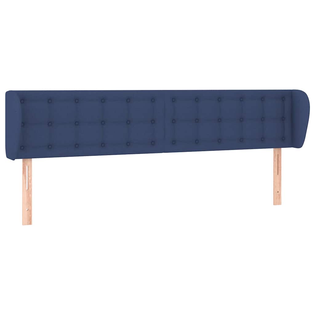 Vidaxl hoofdbord met randen 183x23x78 88 cm stof blauw