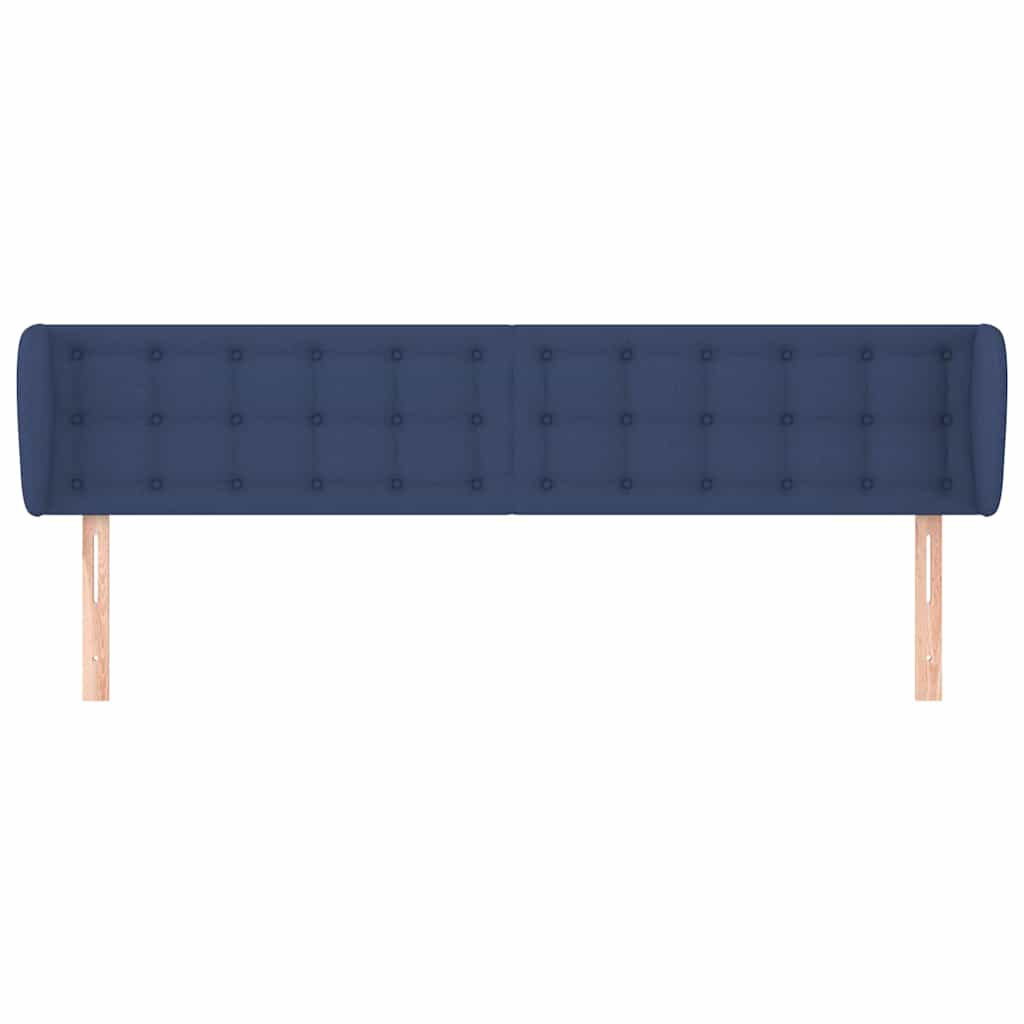 Vidaxl hoofdbord met randen 183x23x78 88 cm stof blauw