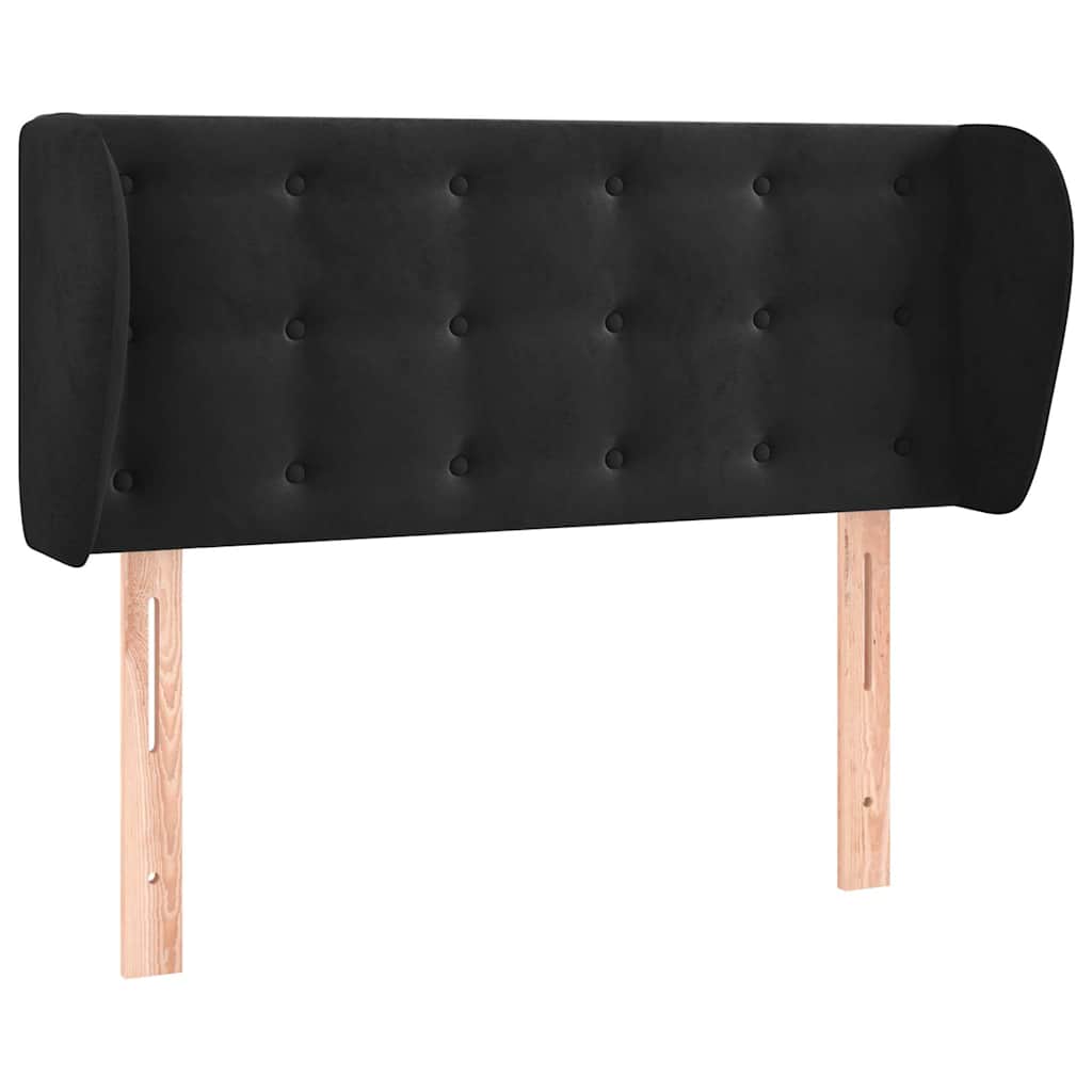 Vidaxl hoofdbord met randen 83x23x78 88 cm fluweel zwart