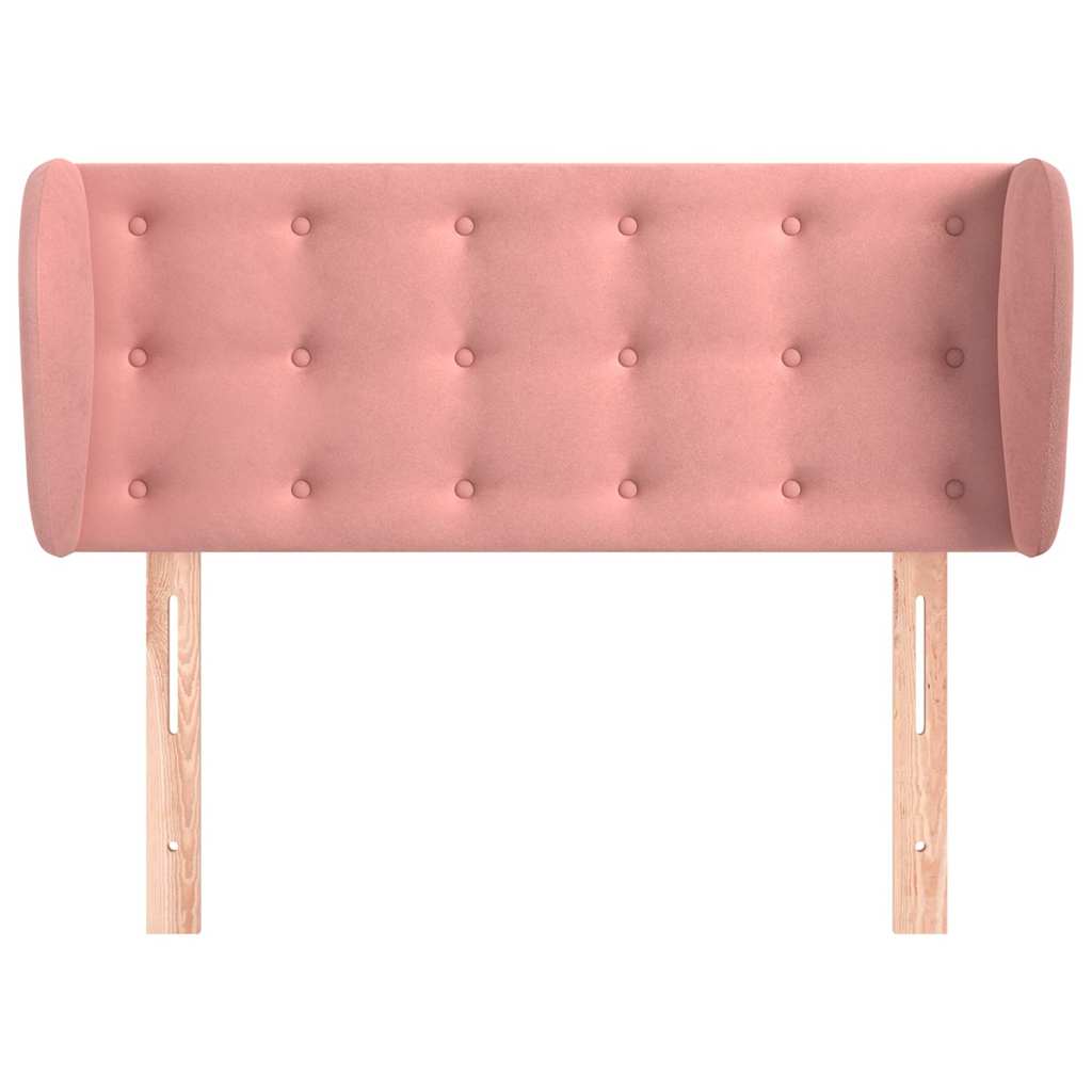 Vidaxl hoofdbord met randen 103x23x78 88 cm fluweel roze
