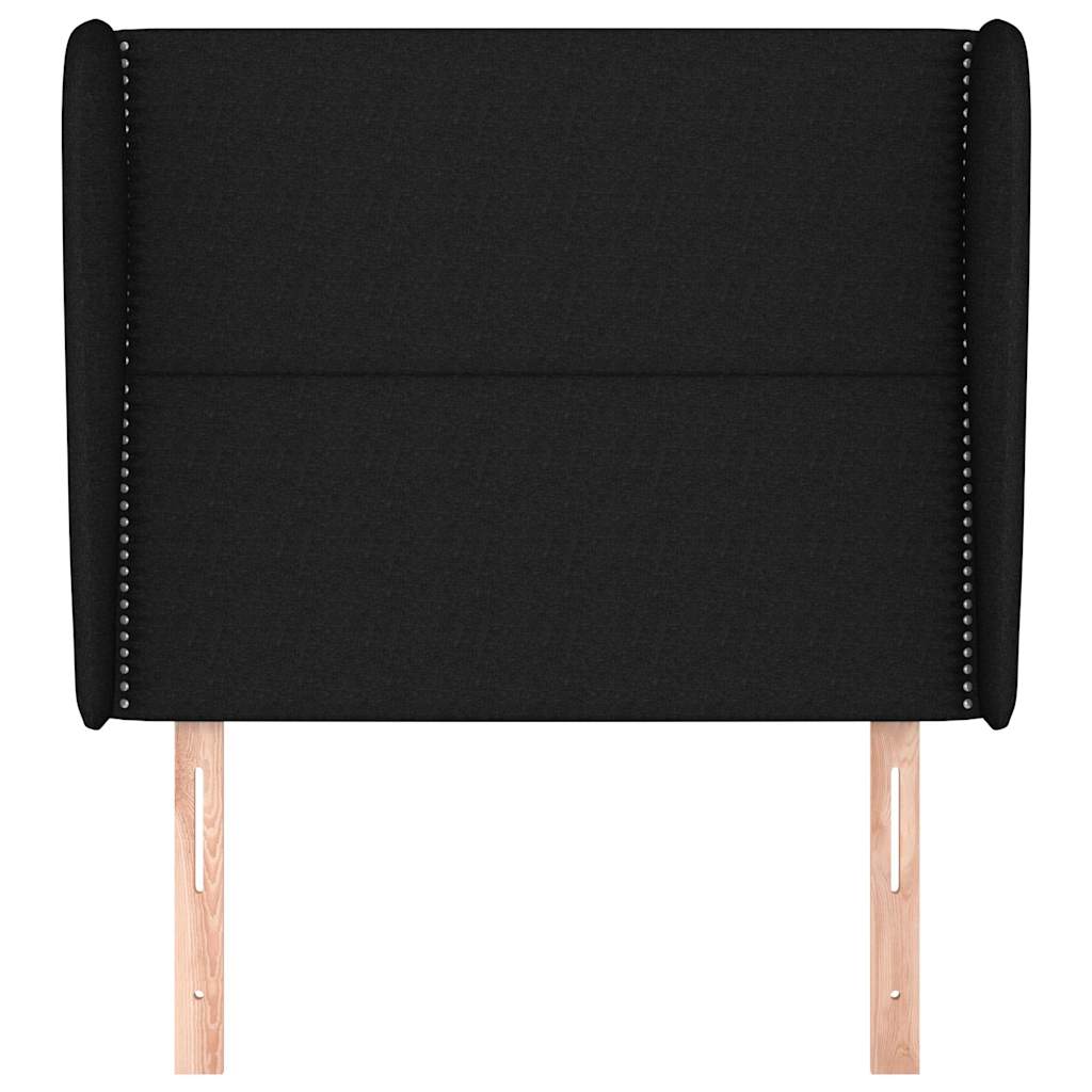 Vidaxl hoofdbord met randen 83x23x118 128 cm stof zwart