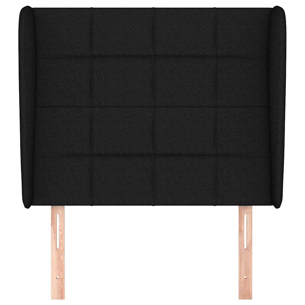 Vidaxl hoofdbord met randen 83x23x118 128 cm stof zwart