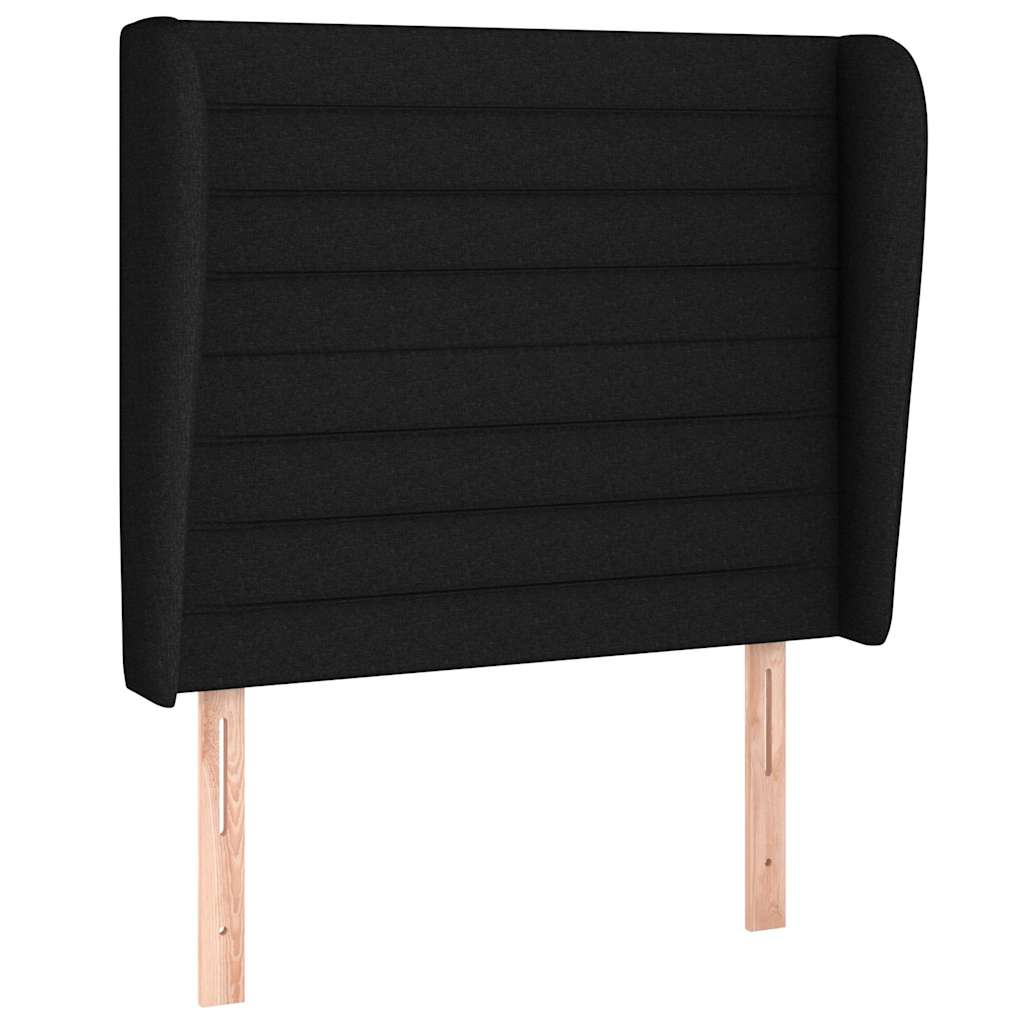 Vidaxl hoofdbord met randen 83x23x118 128 cm stof zwart