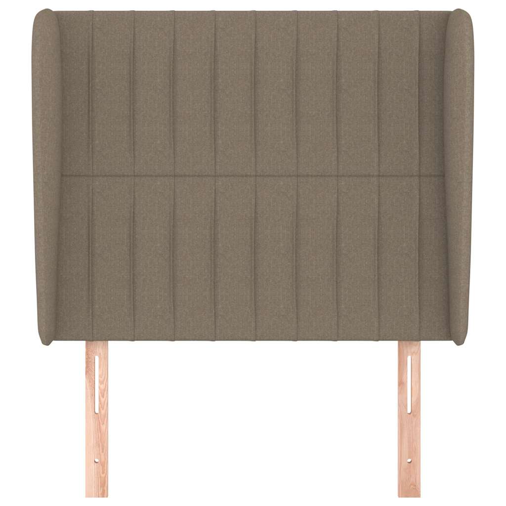 Vidaxl hoofdbord met randen 83x23x118 128 cm stof taupe
