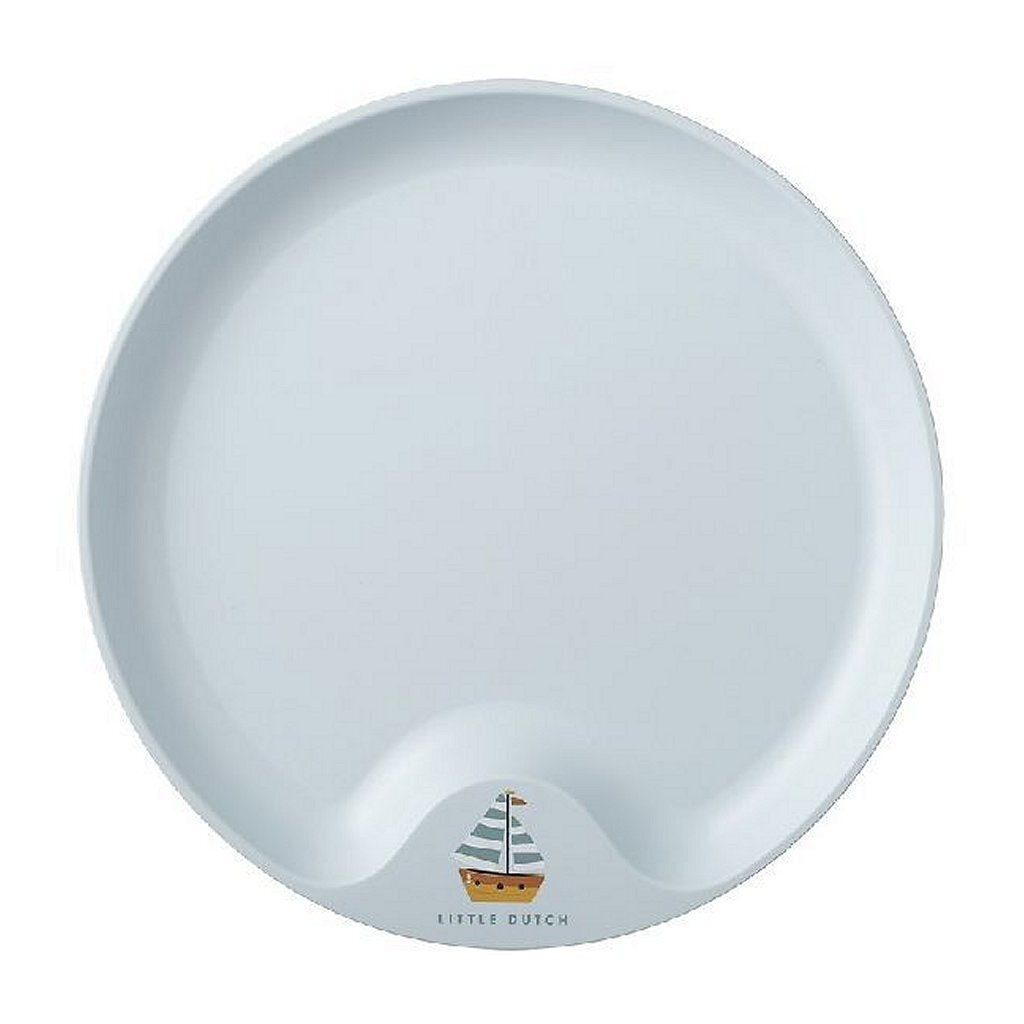 Mepal mio kinderbord little dutch - magnetronbestendig - met greep - kinderservies - sailors bay