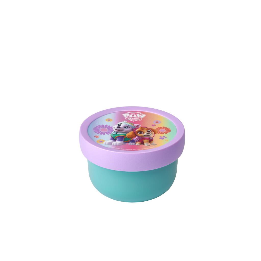 Mepal fruitbox campus - 300 ml - inclusief fruitvorkje - sluit goed af - snackdoosje - paw patrol girls