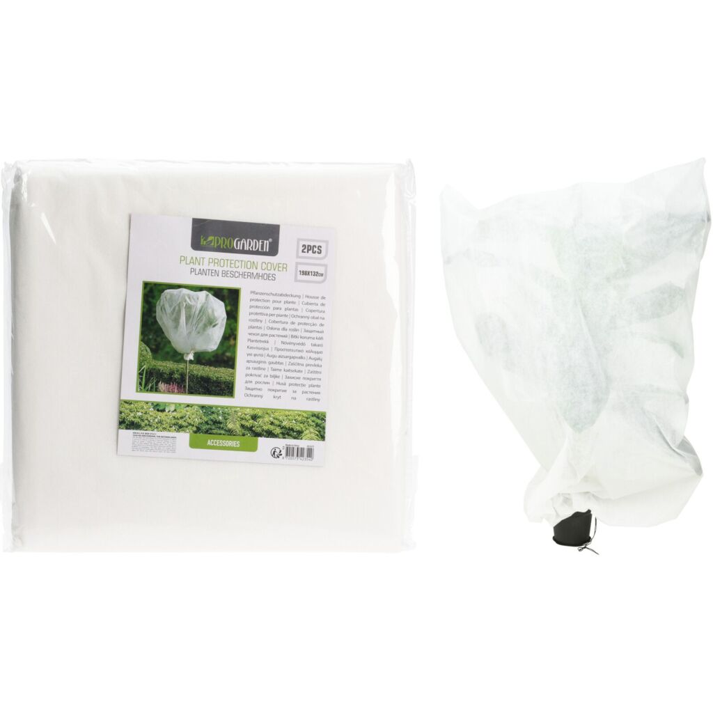 Pro garden planten beschermhoes 198x132 cm 2 stuks wit