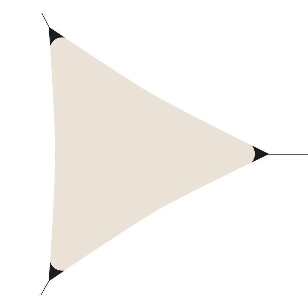 Overige merken schaduwdoek 360x360x360 cm cr egrave;me