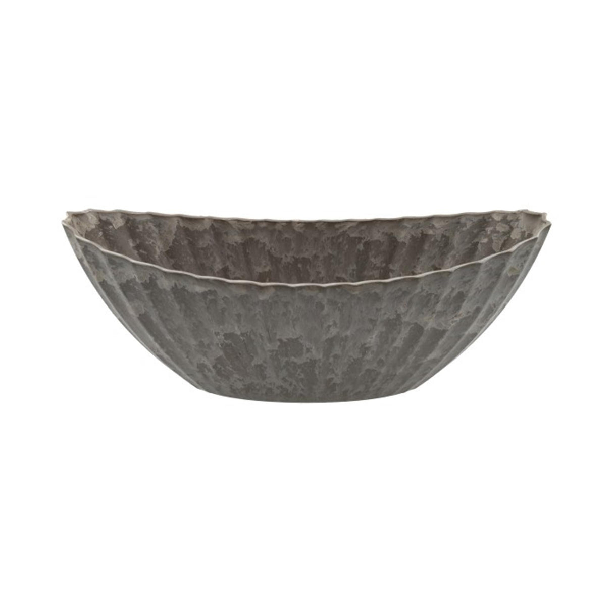 Hbx natural living bloempot melamine ribble 36x15x14cm