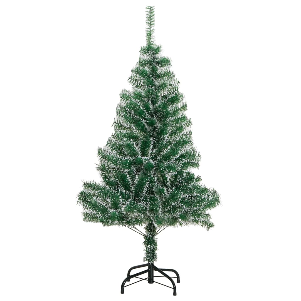 Vidaxl kunstkerstboom met sneeuw 120 cm groen