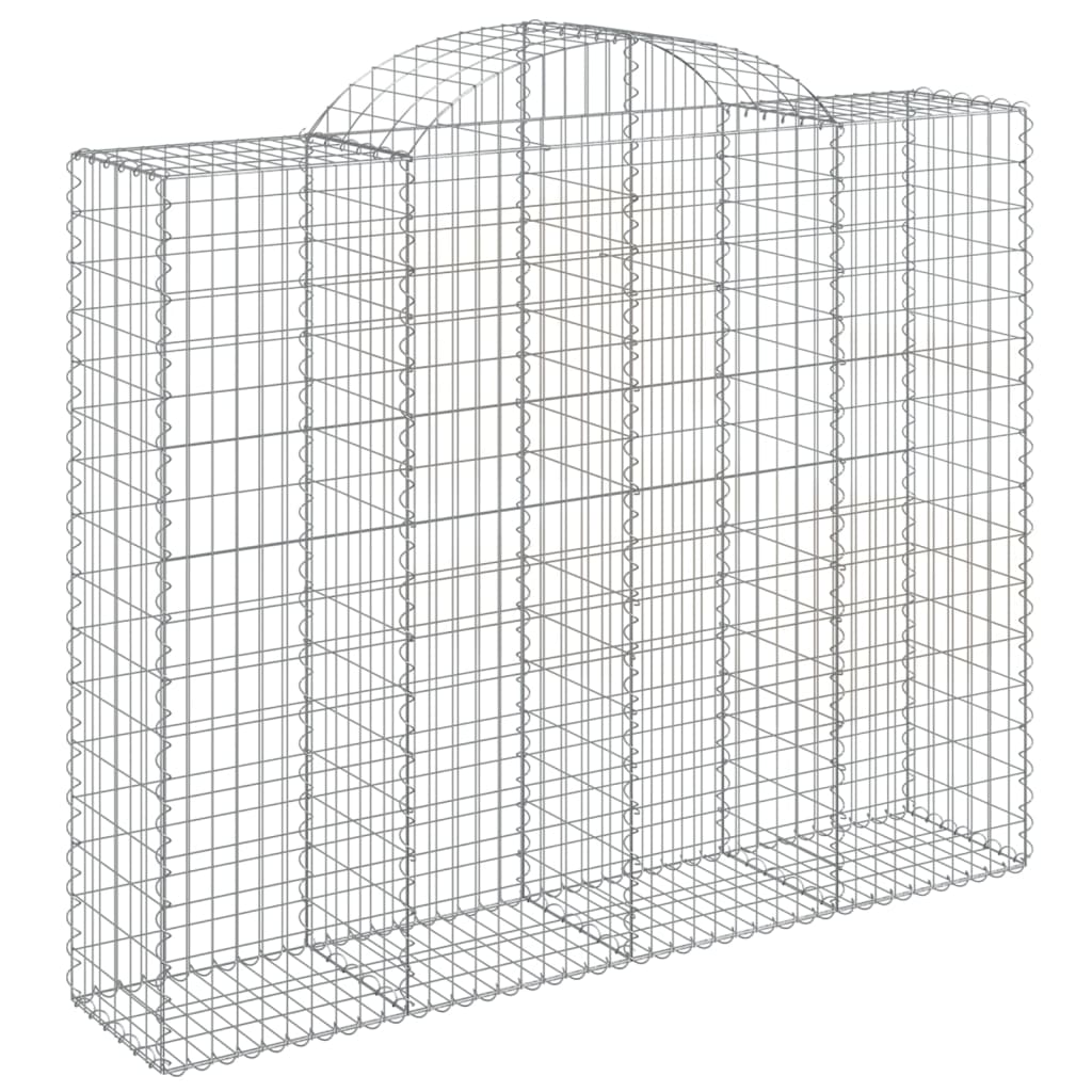 VidaXL Schanskorven 4 st gewelfd 200x50x160 180 cm ijzer