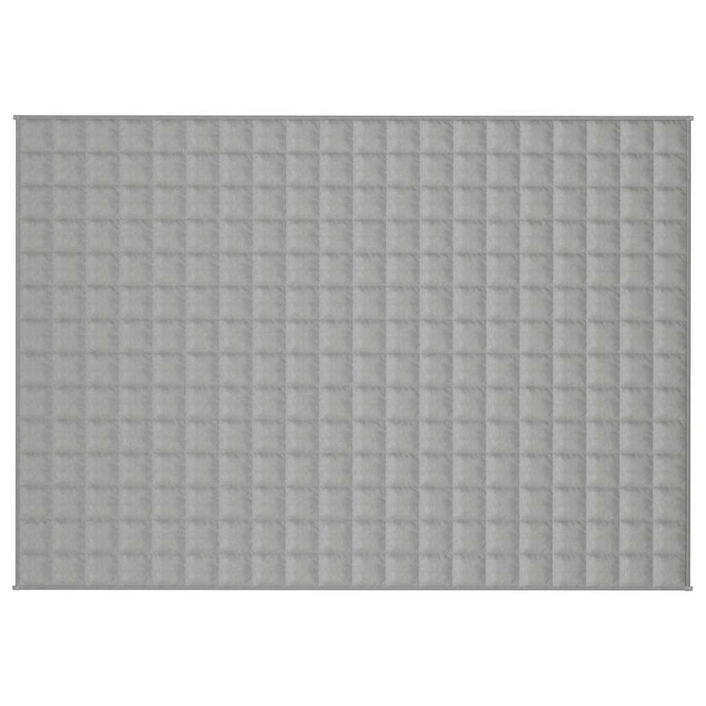 Vidaxl verzwaringsdeken 138x200 cm 10 kg stof grijs