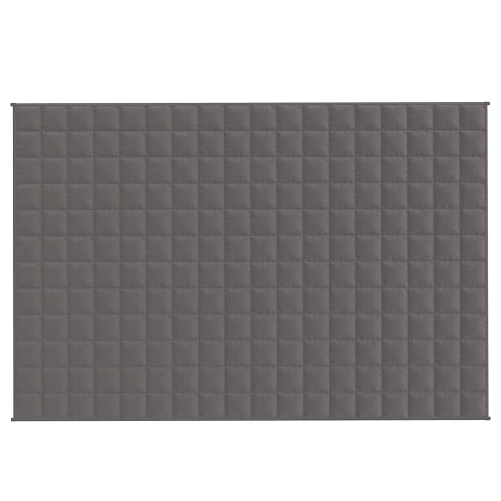 Vidaxl verzwaringsdeken 120x180 cm 9 kg stof grijs