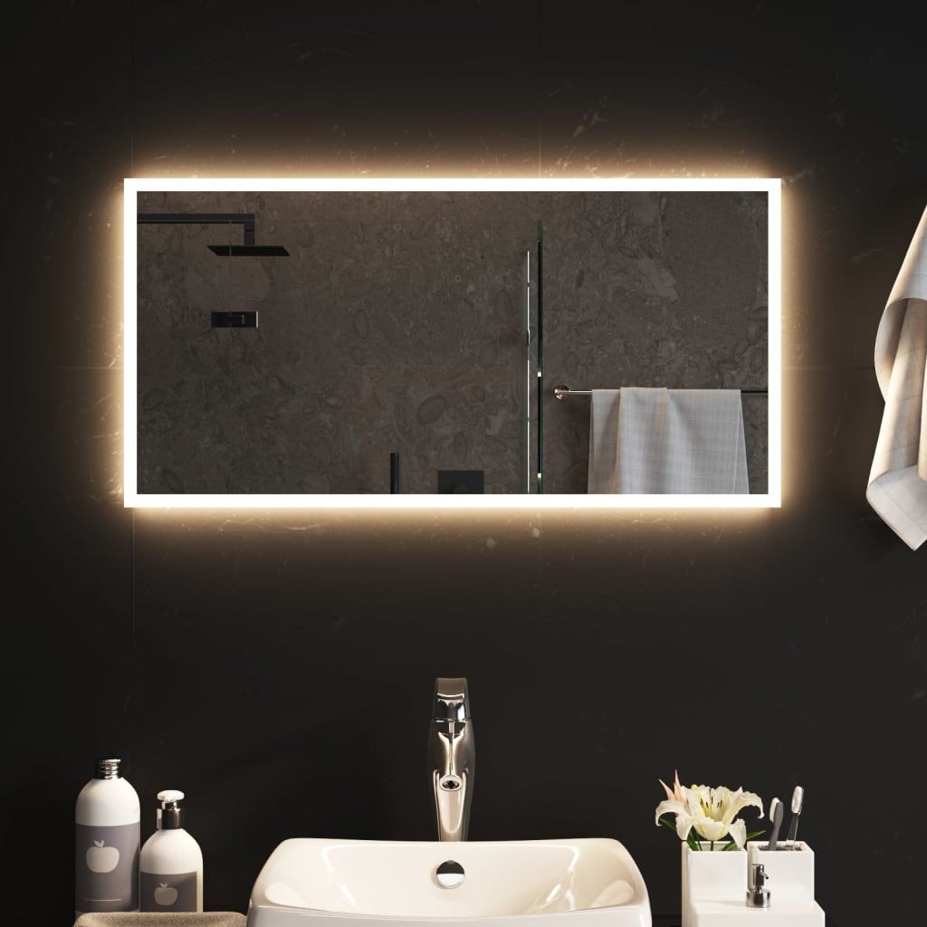 Vidaxl badkamerspiegel led 40x80 cm