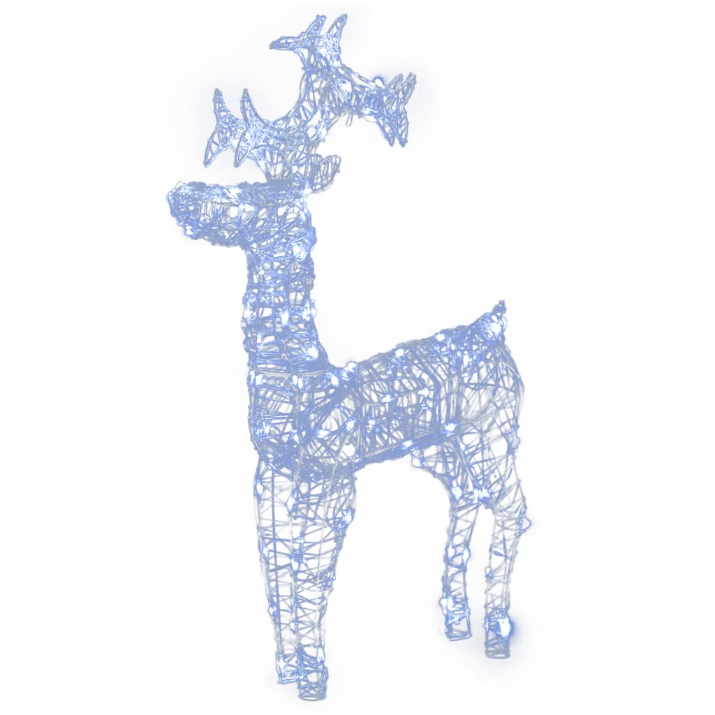 Vidaxl kerstversiering rendier 2 st 60x16x100 cm acryl