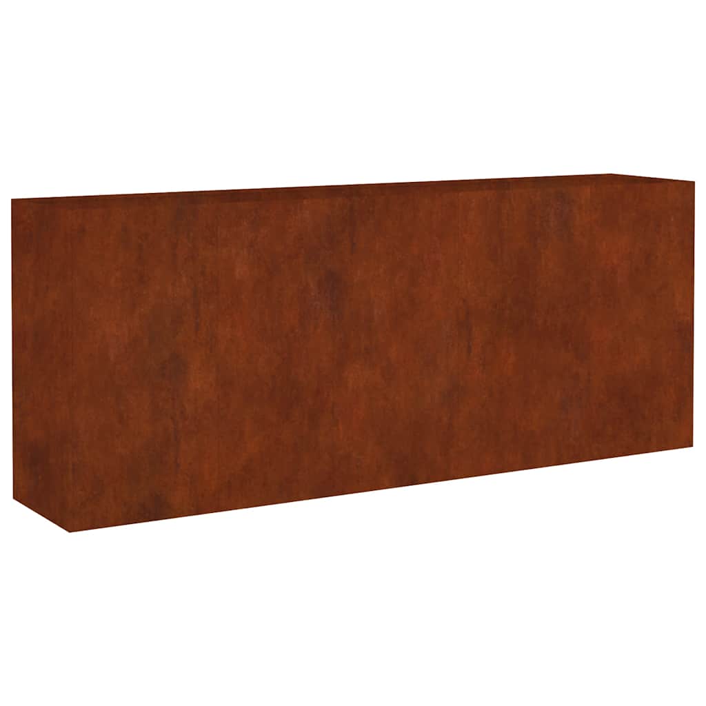 Vidaxl plantenbak verhoogd 200x40x80 cm cortenstaal