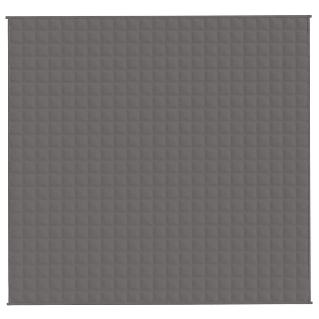 Vidaxl verzwaringsdeken 220x230 cm 15 kg stof grijs