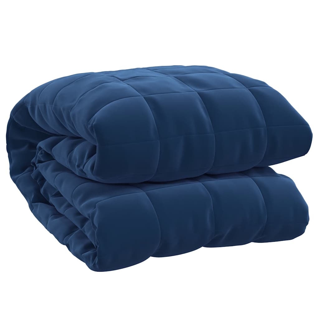Vidaxl verzwaringsdeken 200x230 cm 9 kg stof blauw