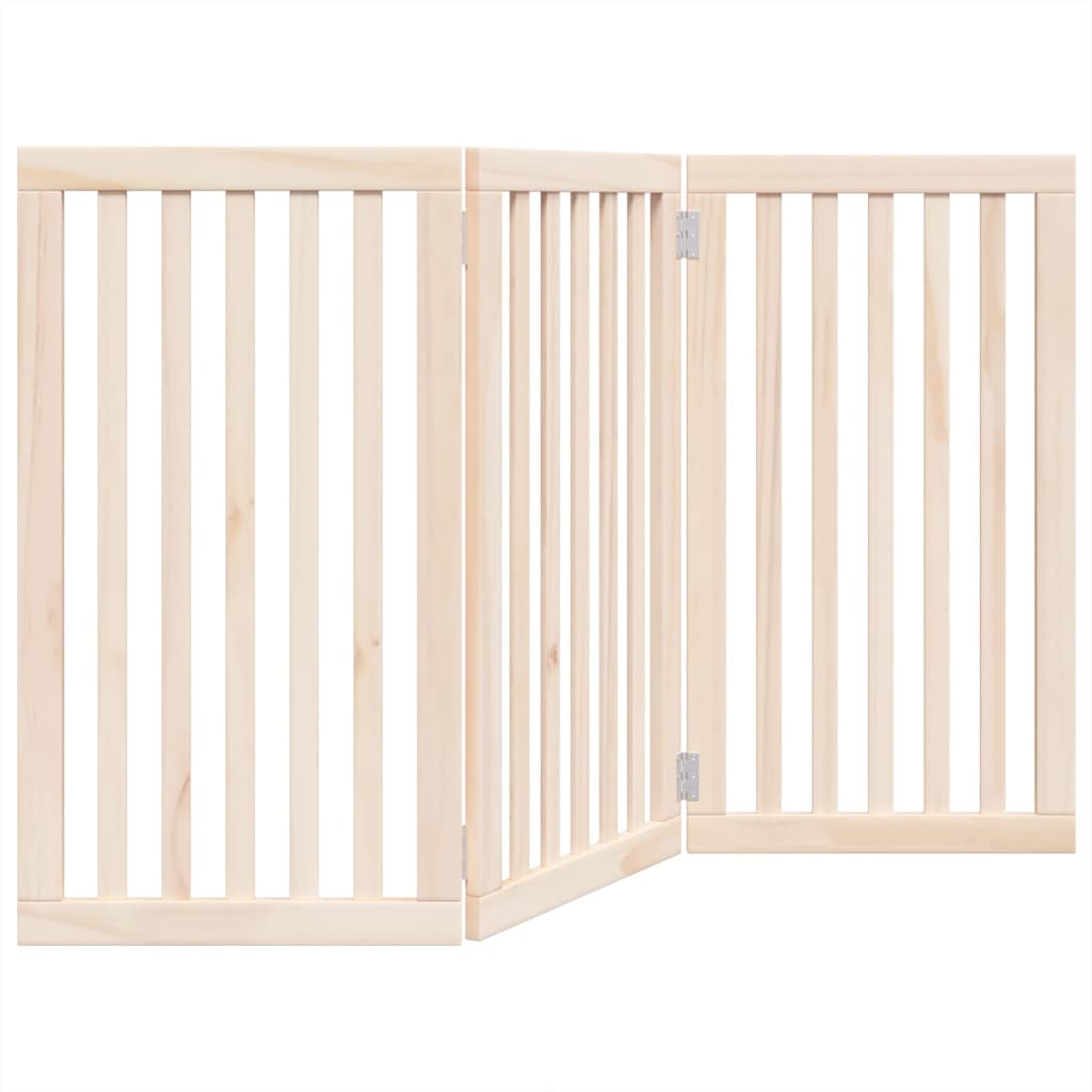 Vidaxl hondenhek opvouwbaar 3 panelen 150 cm populierenhout
