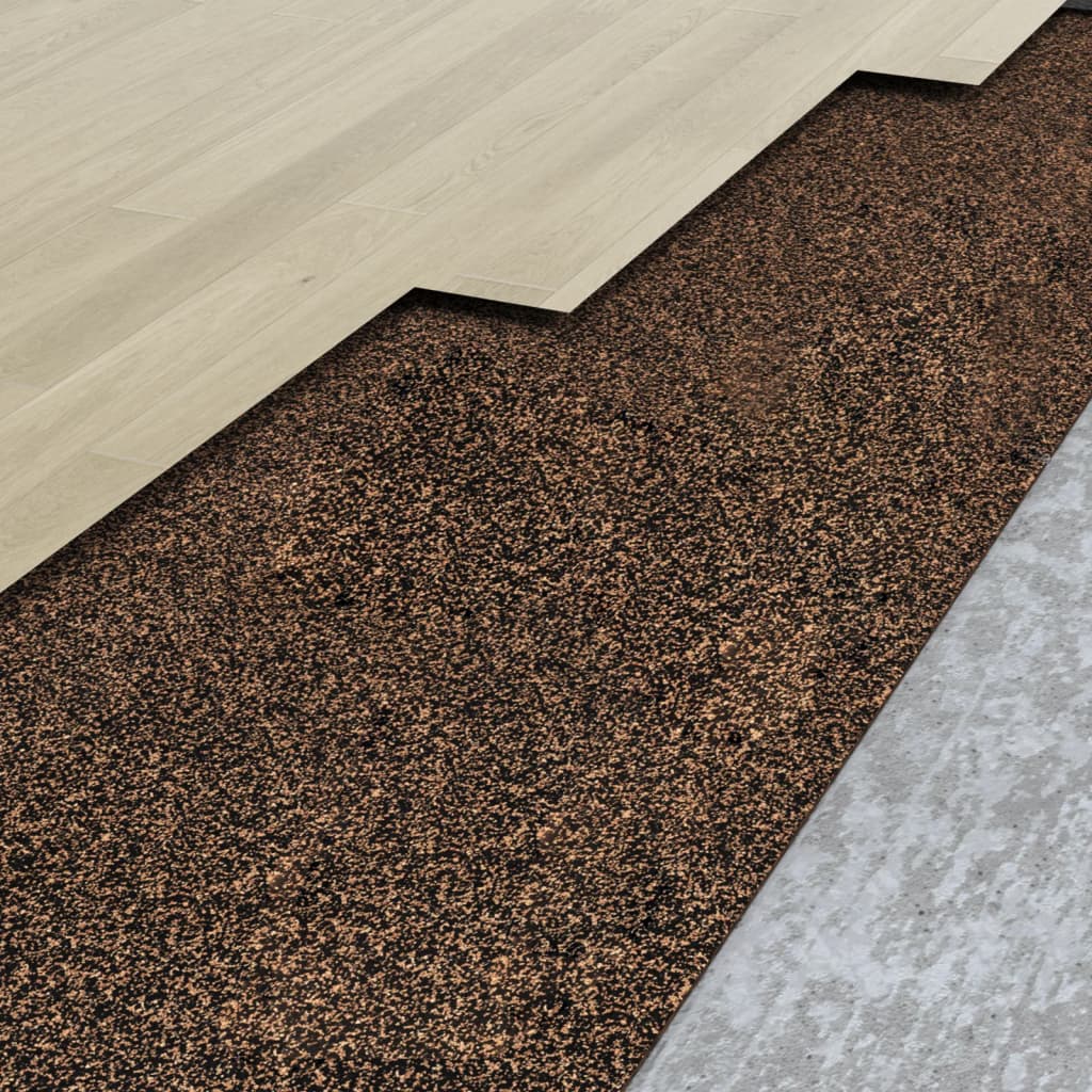 Vidaxl kurk op rol 100x200 cm 2 mm rubber