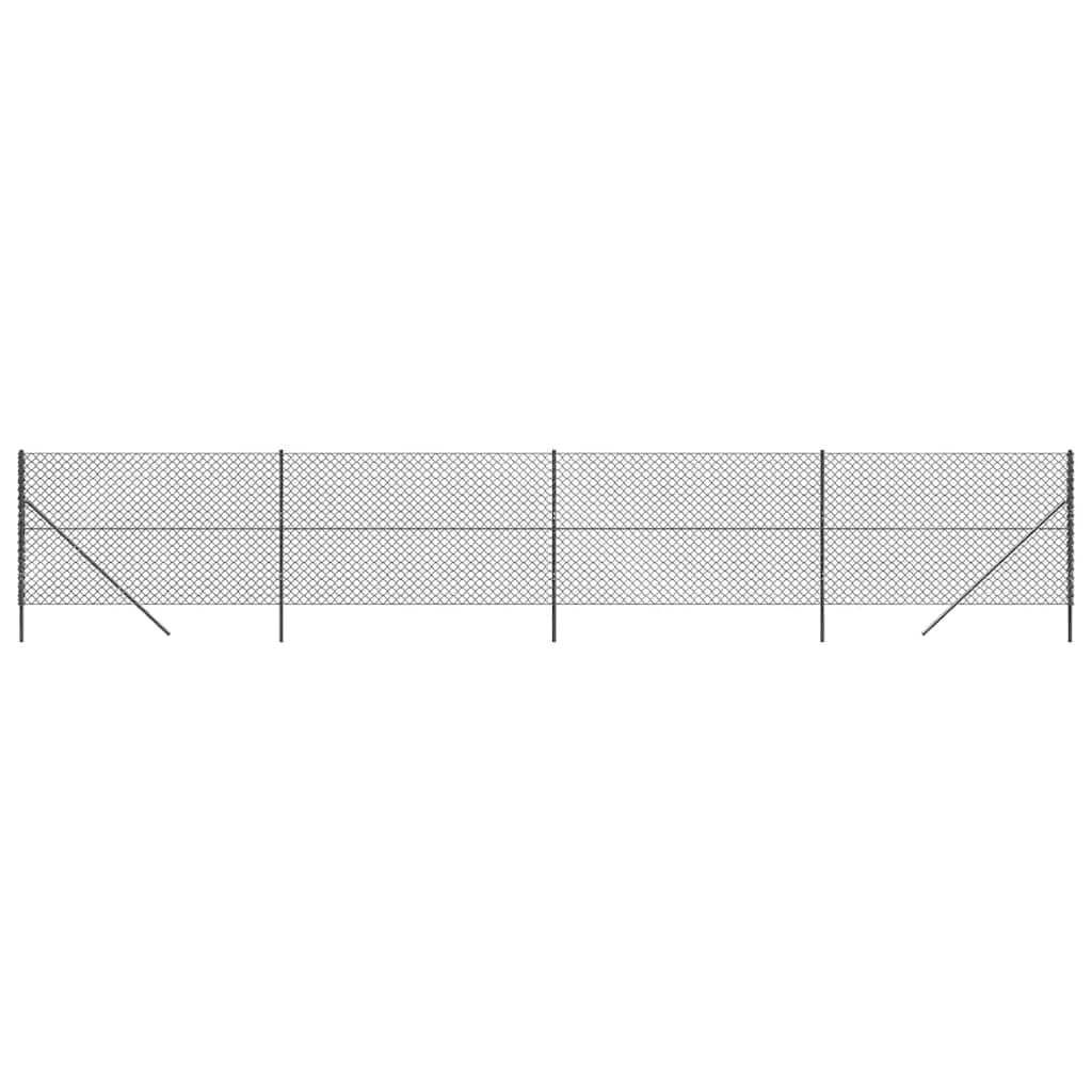 Vidaxl gaashek 2x10 m antracietkleurig