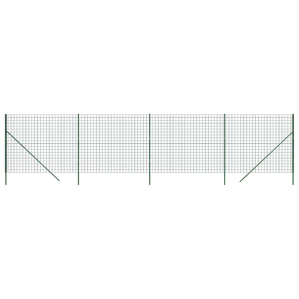 Vidaxl draadgaashek 1,4x10 m gegalvaniseerd staal groen