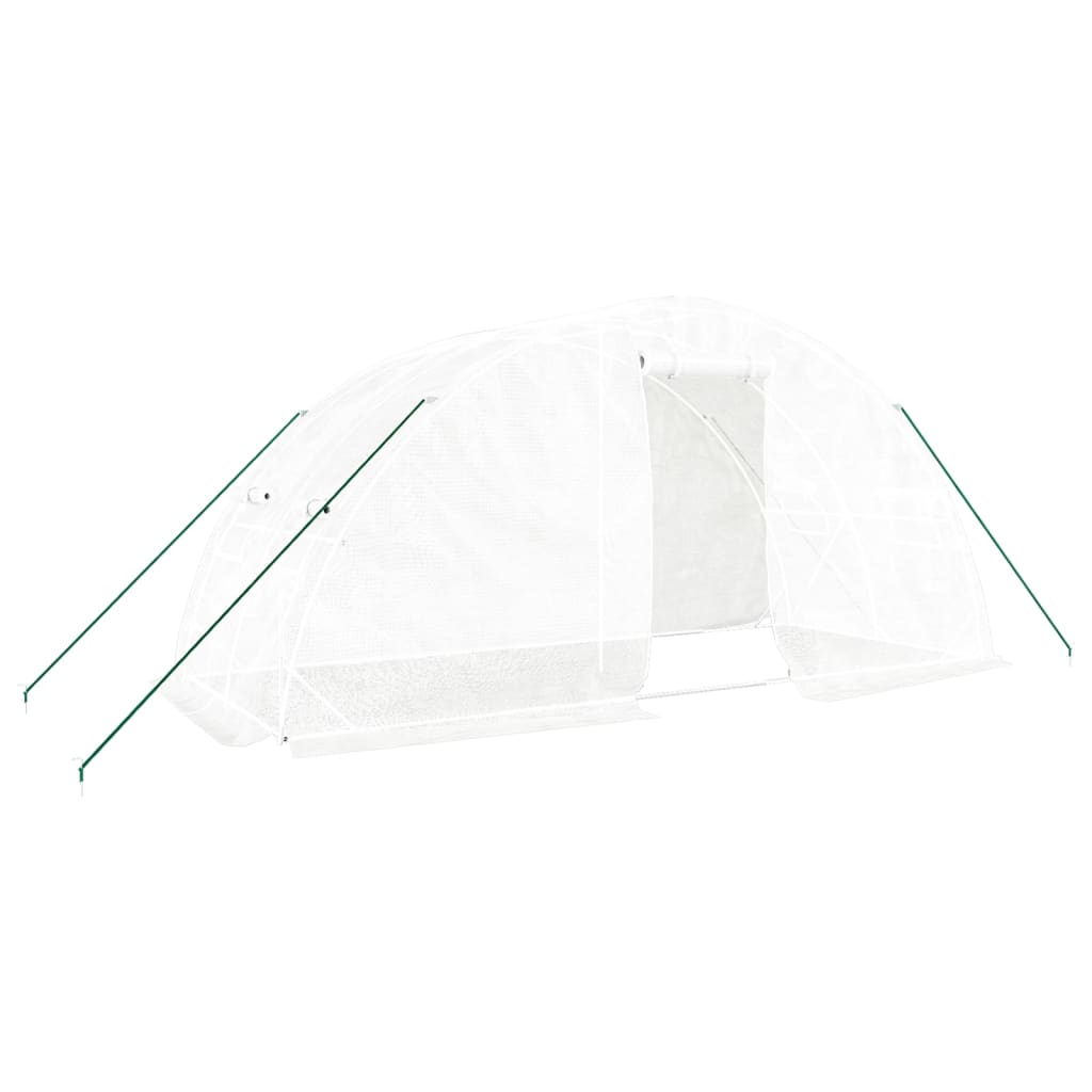 Vidaxl tuinkas met stalen frame 10 m² 5x2x2,3 m