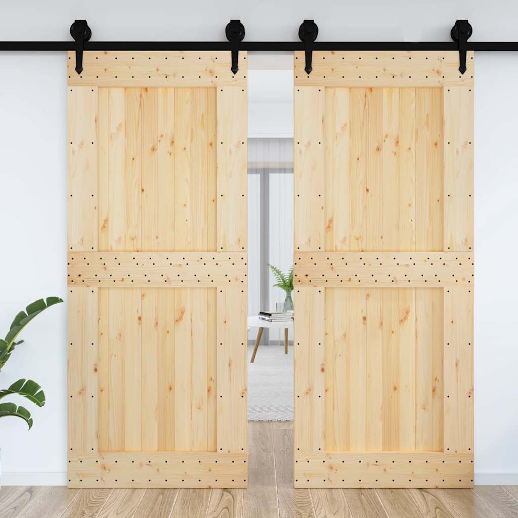 Vidaxl deur narvik 95x210 cm massief grenenhout