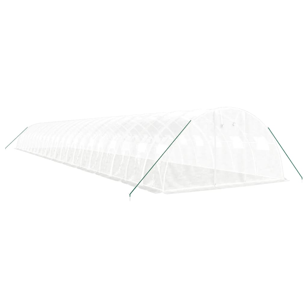 VidaXL Tuinkas met stalen frame 88 m² 22x4x2 m wit