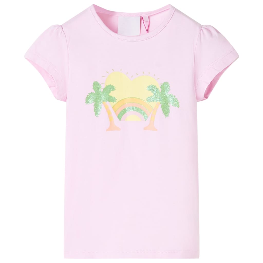 VidaXL Kindershirt 104 lichtroze