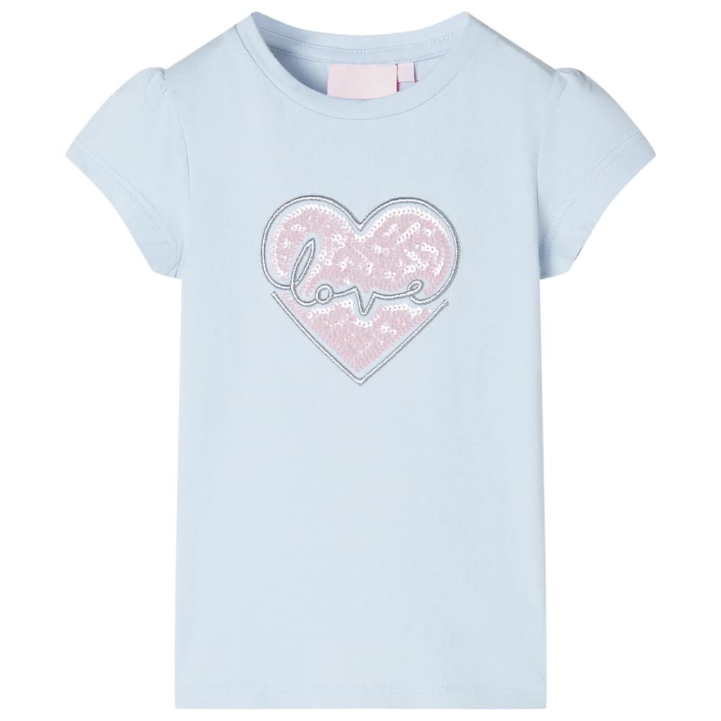 Vidaxl kindershirt 116 lichtblauw
