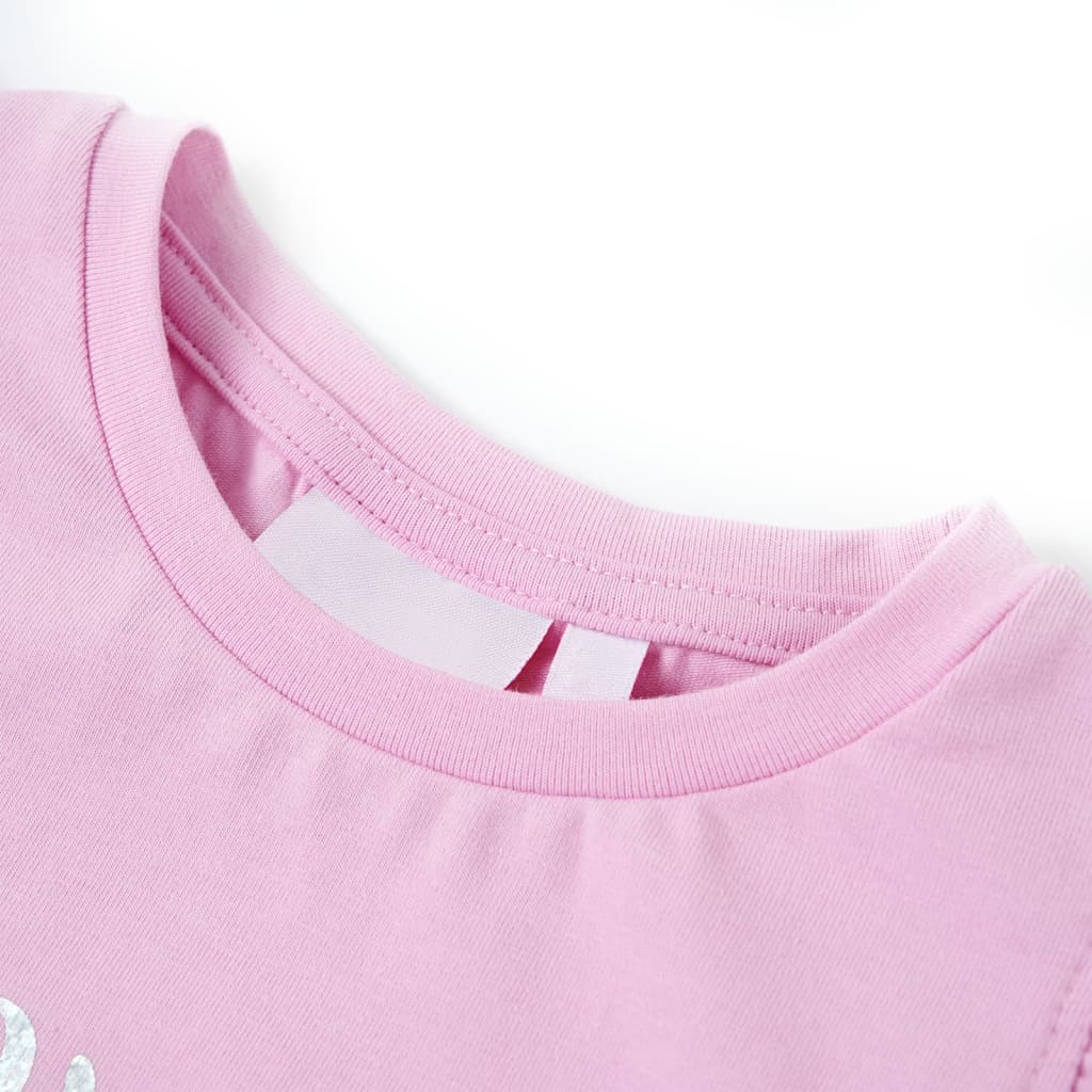 Vidaxl kindershirt met ruches aan de mouwen 140 lila