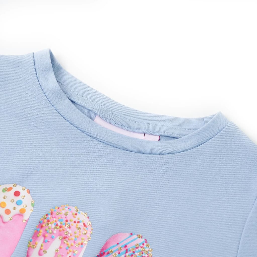 Vidaxl kindershirt 140 blauw