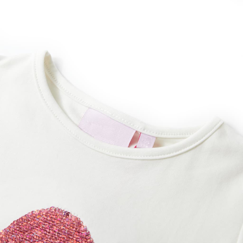 Vidaxl kindershirt 128 ecru