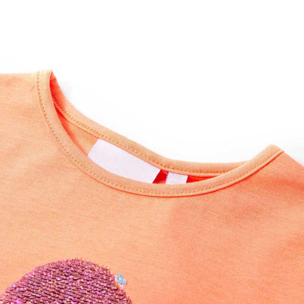 Vidaxl kindershirt 140 neonoranje