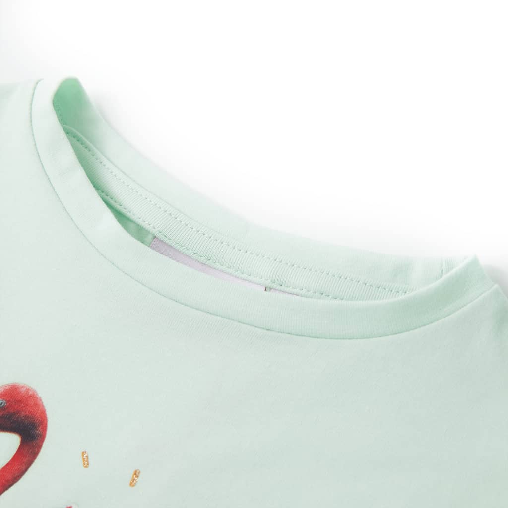 VidaXL Kindershirt 92 lichtmint