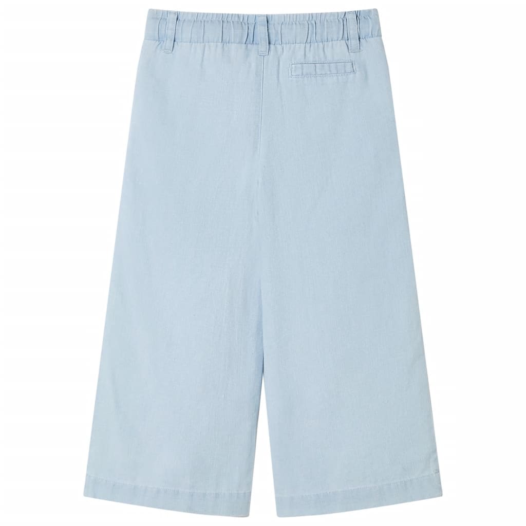 Vidaxl kinderbroek 128 zachtdenimblauw