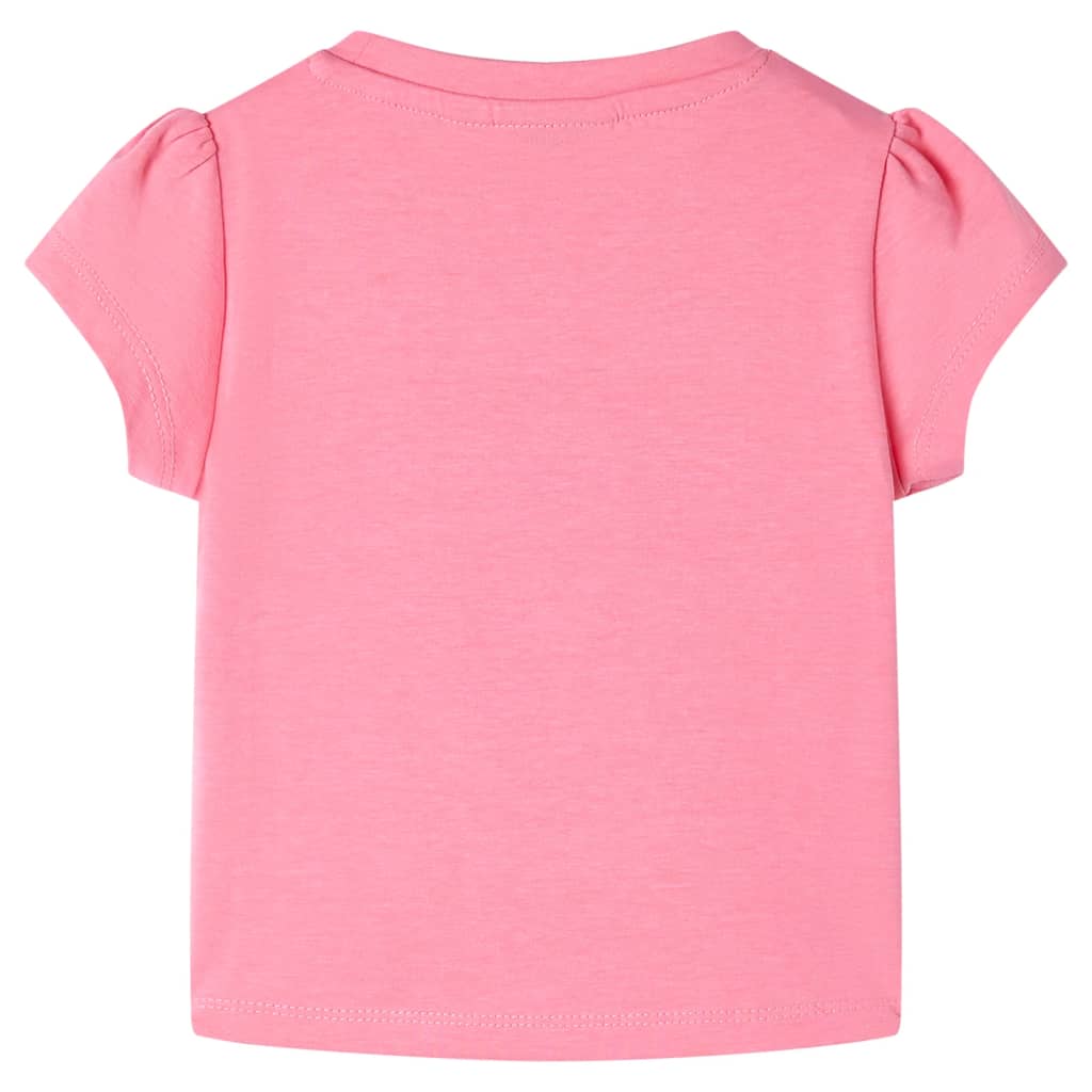 Vidaxl kindershirt 140 fluorescerend felroze