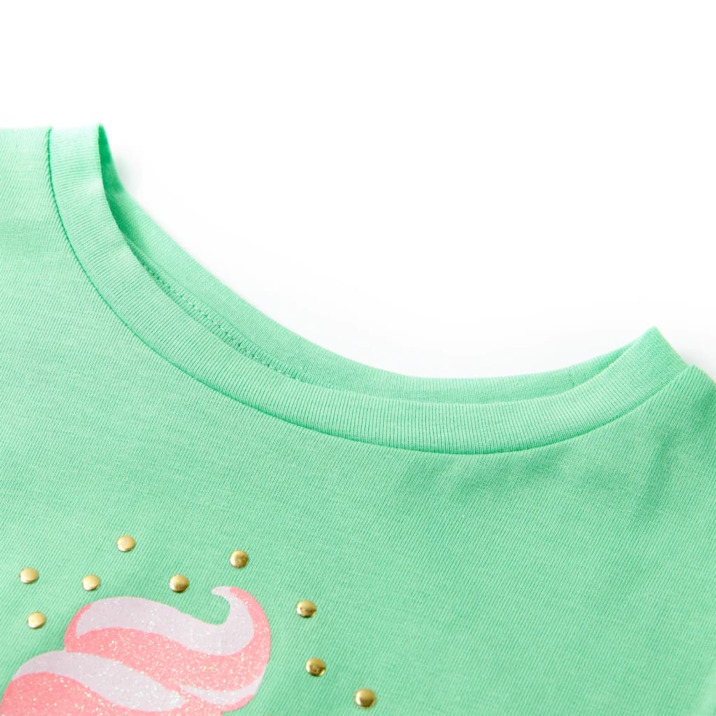 Vidaxl kindershirt 140 lichtgroen