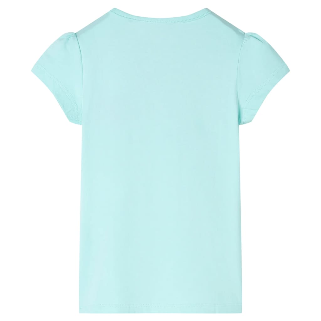 VidaXL Kindershirt 116 lichtzeeblauw