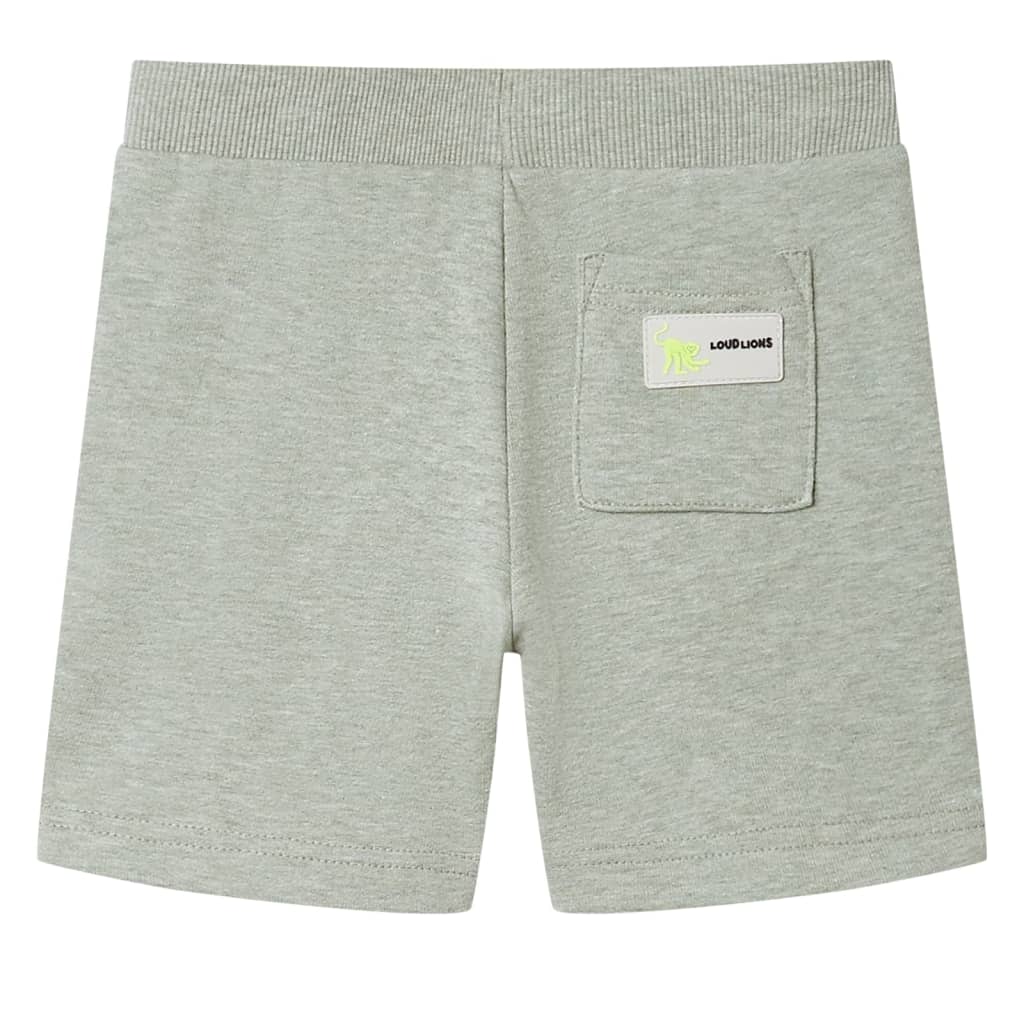 Vidaxl kindershorts met trekkoord 116 gemêleerd lichtkakikleurig