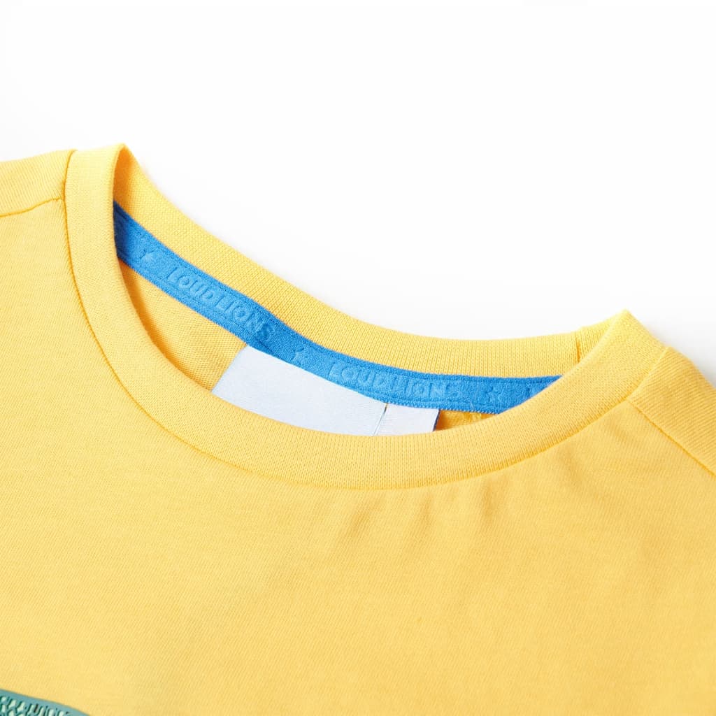 Vidaxl kindershirt 104 lichtokerkleurig