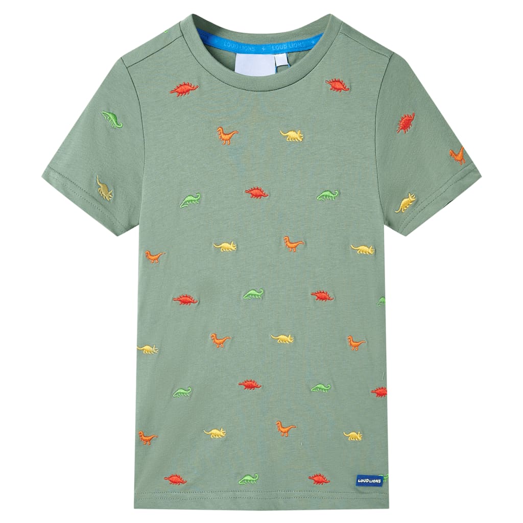 Vidaxl kindershirt met korte mouwen 128 kakikleurig