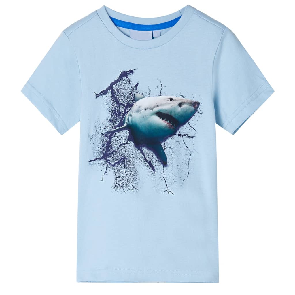 VidaXL Kindershirt 92 lichtblauw