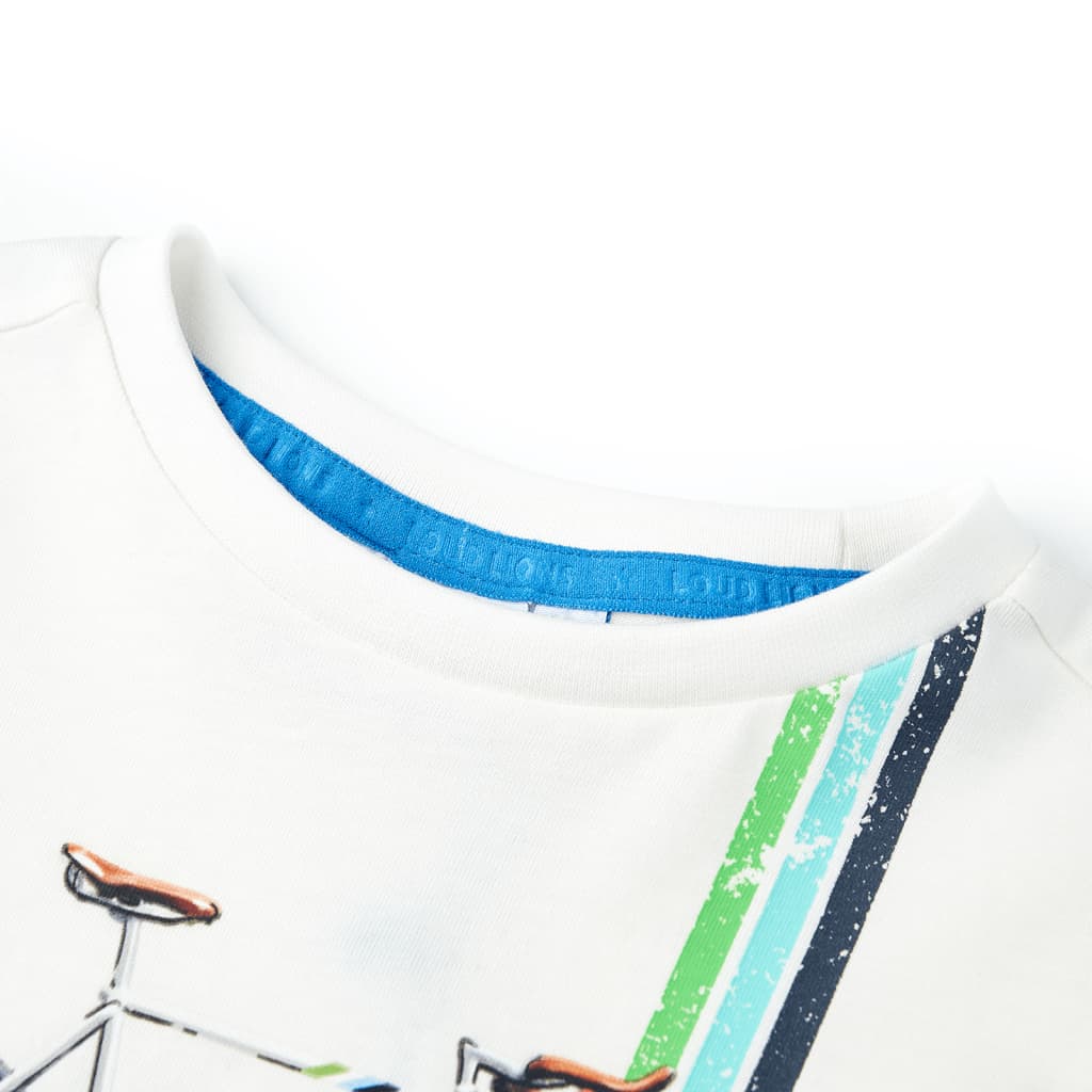 Vidaxl kindershirt met korte mouwen 140 ecru