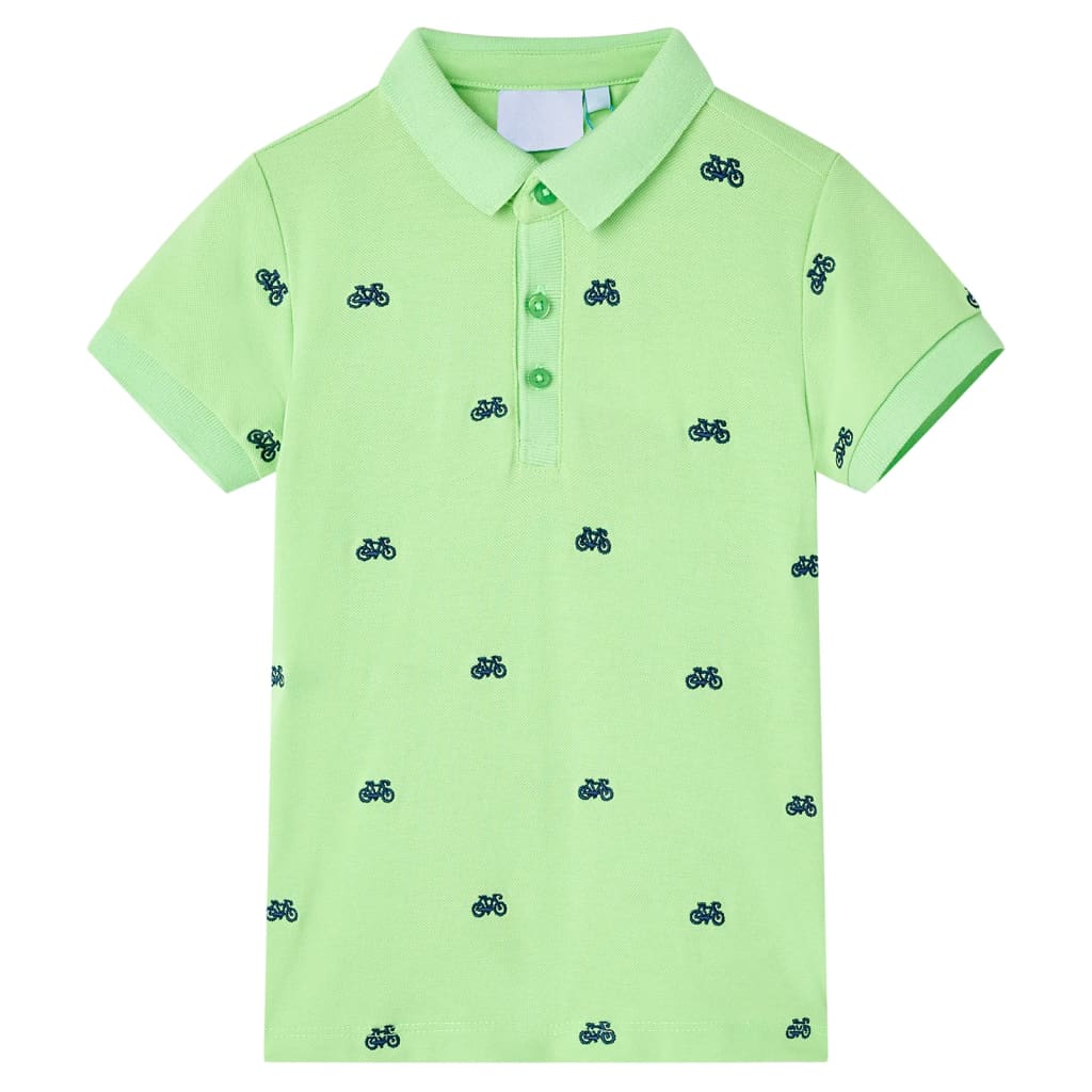 Vidaxl kinderpoloshirt 104 neongroen