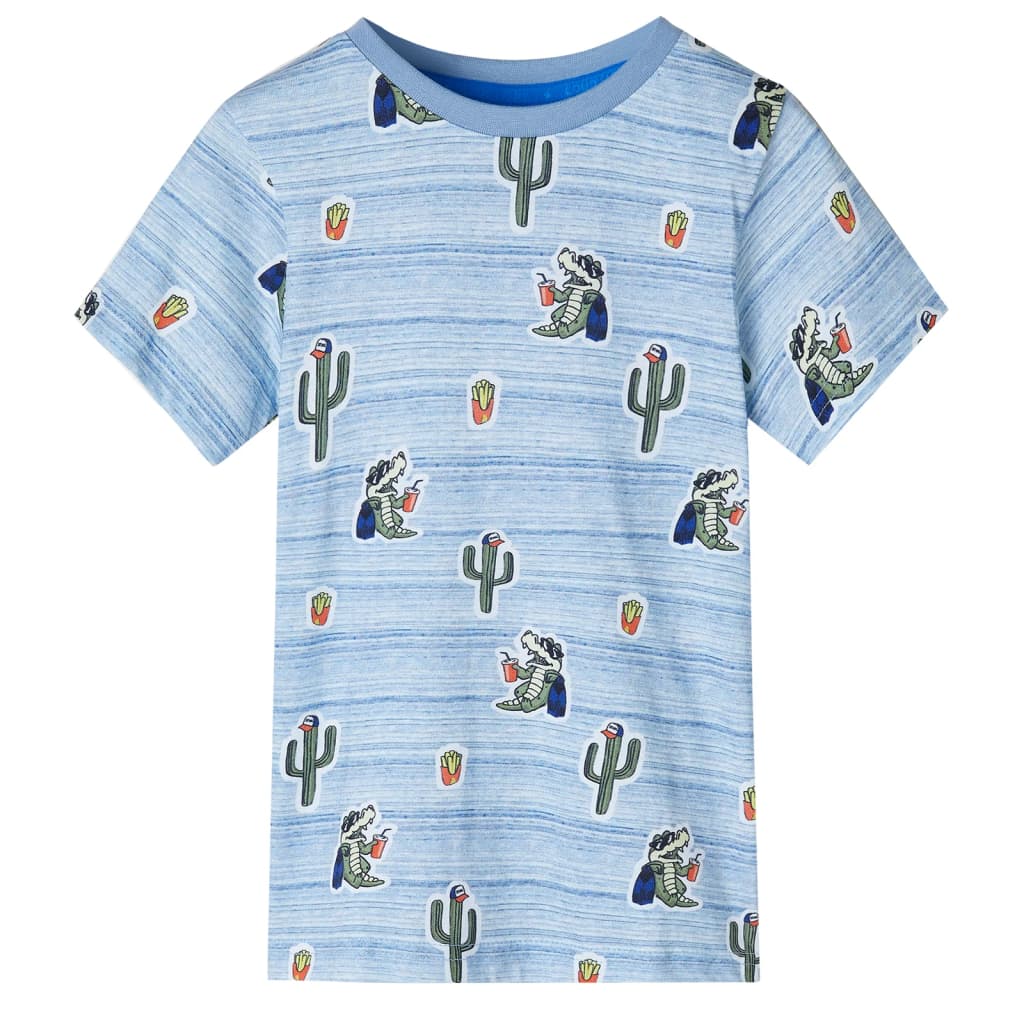 VidaXL Kindershirt 104 gemengd blauw