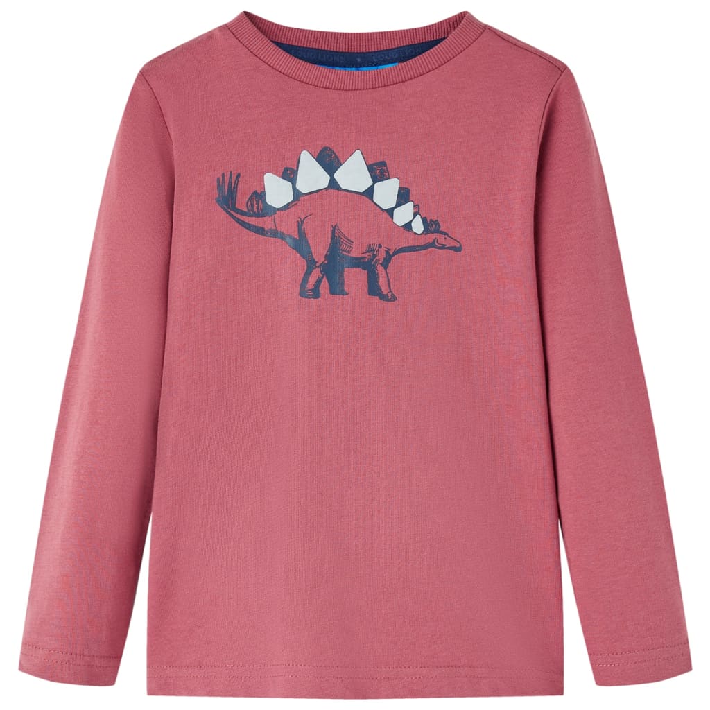 Vidaxl kindershirt met lange mouwen 140 donkerrood